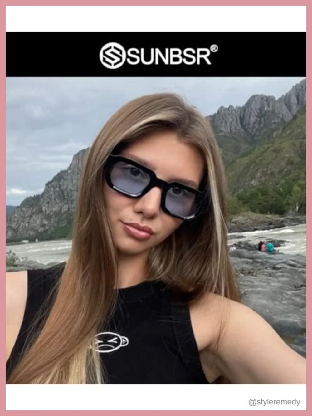 Retro Rectangle Sunglasses - Square Thick Frame UV400 90s Vintage Shades